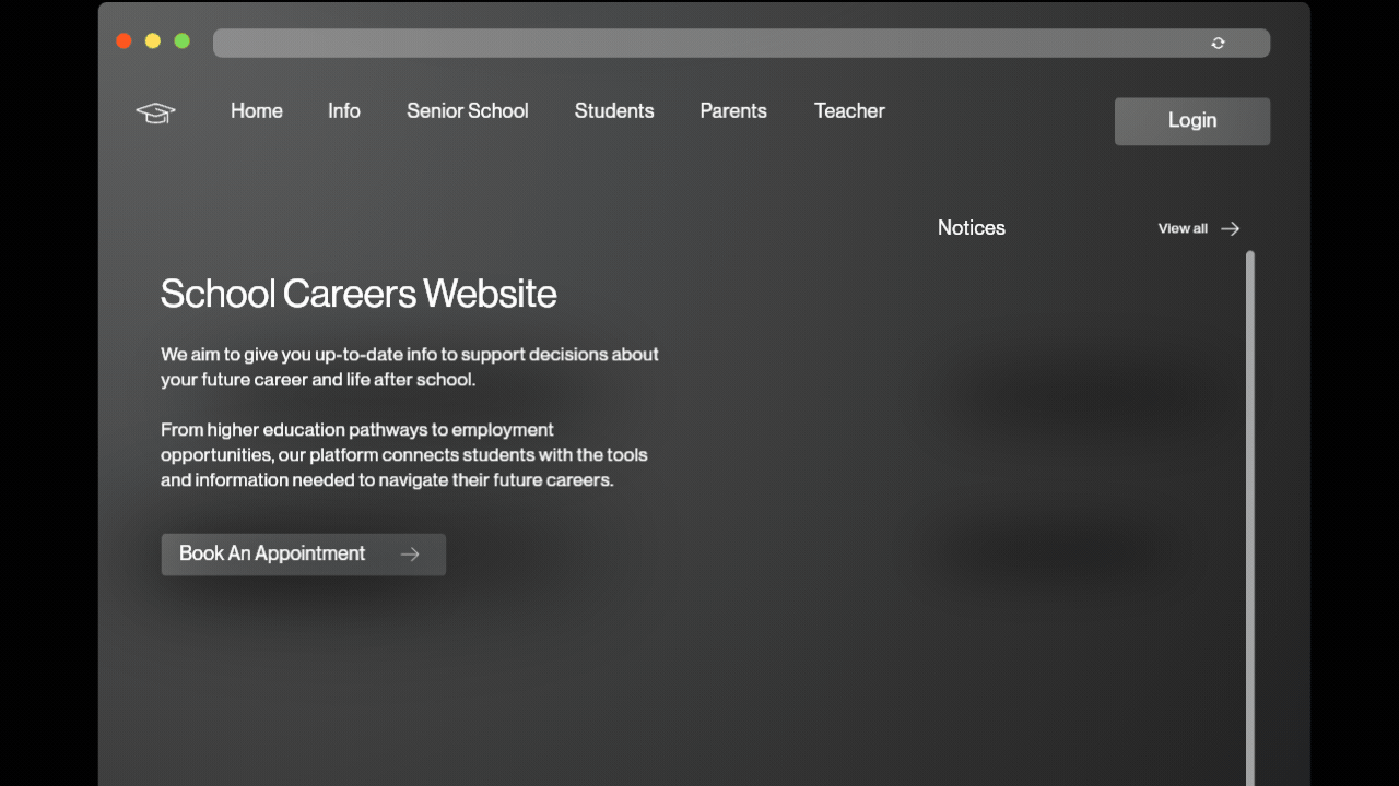 Schools Career Website - Image